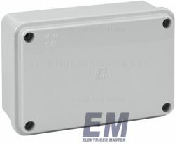 Elettrocanali Kötődoboz falon kívüli 120x80x50 mm IP56 vízmentes sima oldalú Elettrocanali EC410C4R Műanyag kötődobozok (EC410C4R)