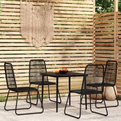 vidaXL Set de mobilier pentru grădină, 5 piese, negru (3099096) - comfy