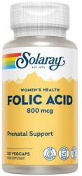  Acid Folic 800 mcg Solaray, Secom, 30 capsule vegetale