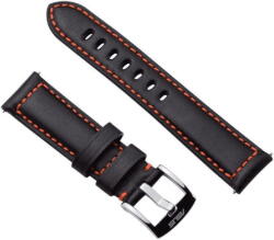 ASUS Curea pentru smartwatch ASUS Vivowatch, piele, dimensiune 22 mm, negru/portocaliu (90HC00M1-P00010)