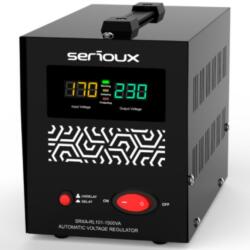 Serioux SRXA-RL101-1500VA Feszültség stabilizátor, relével, 1500VA, IP20, alacsony feszültség, túlfeszültség, rövidzárlat, túlmelegedés védelem (SRXA-RL101-1500VA)