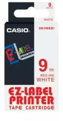 Casio Feliratozógép szalag XR-9WER1 9mmx8m Casio piros/fehér (XR9WER1) - bestoffice