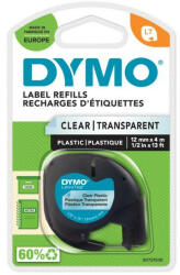 DYMO Feliratozógép szalag Dymo Letratag S0721530/12268 12mmx4m, ORIGINAL, víztiszta (S0721530) - bestoffice