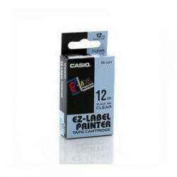 Casio Feliratozógép szalag XR-12X1 12mmx8m Casio víztiszta/fekete (XR12X1) - bestoffice