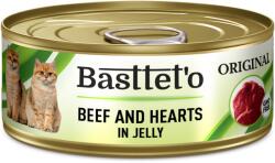 Basttet`o Original Carne de vită cu inimă în jeleu pentru pisici 85g (cutie)