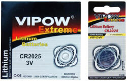 VIPOW Baterie vipow extreme cr2025 1 buc/blister (BAT0195) - electrostate Baterii de unica folosinta