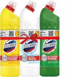 Domestos Ultra White, Extended Power Citrus & Pine, 3× 750 ml (CIS209mix3)