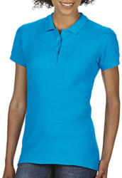 Gildan Női Galléros póló Rövid ujjú Gildan Softstyle Ladies Double Pique Polo - S, Zafírkék