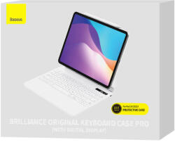 Baseus Husa cu tastatura pentru iPad Baseus Brilliance PRO 10, 10, 9" (albă) (042945)