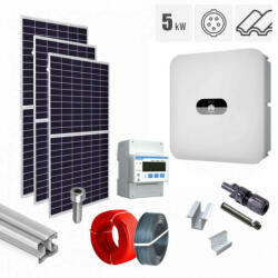 Canadian Solar Kit fotovoltaic 5.81 kW, panouri Canadian Solar, invertor trifazat Huawei, tigla ceramica ondulata (KIT-PV-5.81KW-T-CANA2776036)