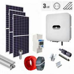 Jinko Solar Kit fotovoltaic 3.28 kW ON-GRID, panouri Jinko Solar, invertor monofazat Huawei, tigla metalica (KIT-PV-3.28KW-M-JINK2776054)