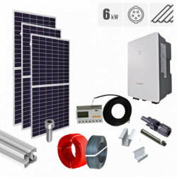 Canadian Solar Kit fotovoltaic 6.64 kW, panouri Canadian Solar, invertor trifazat Sungrow, tigla metalica (KIT-PV-6.64KW-T-CANA2776040)