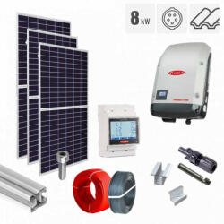 Jinko Solar Kit fotovoltaic 8.2 kW, panouri Jinko Solar, invertor trifazat Fronius, tigla ceramica ondulata (KIT-PV-8.2KW-T-JINKO2776071)