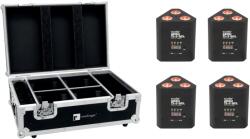EUROLITE Set 4x AKKU TL-3 QCL RGB+UV Trusslight + Case with charging function