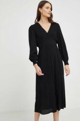 ANSWEAR rochie culoarea negru, maxi, evazati BMYX-SUD0HI_99X
