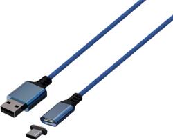 KONIX - MYTHICS Xbox Series S/X Töltő kábel Mágnesfejjel USB-A to USB-C 3m, Kék (KX-MCC-SERX/B) (KX-MCC-SERX/B)