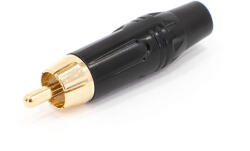 Thunder Audio Thunder Germany RC-601 RCA papa, aranyozott - FEKETE