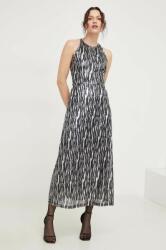 ANSWEAR rochie culoarea argintiu, maxi, drept BMYX-SUD0HE_SLV