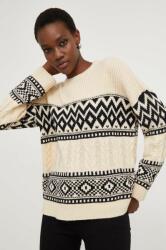 ANSWEAR pulover femei, culoarea bej BMYX-SWD01C_01X