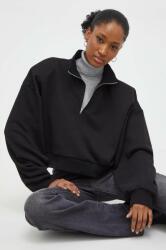 ANSWEAR bluza femei, culoarea negru, neted BMYX-BLD011_99X