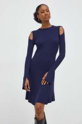 ANSWEAR rochie culoarea albastru marin, mini, evazati BMYX-SUD0GC_59X