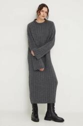 ANSWEAR rochie culoarea gri, maxi, oversize BMYX-SUD0FZ_90X