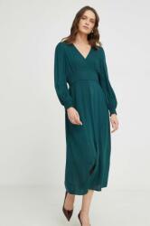 ANSWEAR rochie culoarea verde, maxi, evazati BMYX-SUD0HI_77X
