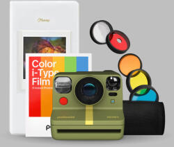 Polaroid Now+ GEN 2 csomag - Zöld (GÉP + FILM + ALBUM)