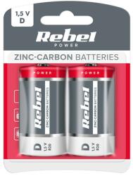 Rebel Baterie Greencell R20 Blister 2 Buc (bat0084b)