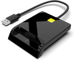  USB ID/ Személyi/ Bank/ Okoskártya/ CAC Kártyaolvasó és író -Credit Chip Sim IC ID IC Card (RT-CR301)