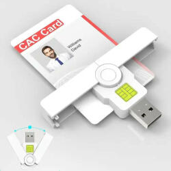  Smart-card USB ATM Bank/ Személyi/ CAC Kártyaolvasó és író -ID, CAC, OWA, DKO, JKO DCO Card Reader (RT-CR335A)