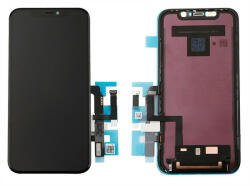 Apple iPhone 11 kompatibilis LCD kijelző érintőpanellel, OEM jellegű, fekete, Grade S+ - tok-shop