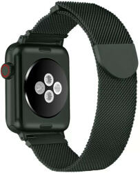 Apple Watch 4-6, SE, SE (2022) (38 / 40 mm) / Watch 7-9 (41 mm), fém pótszíj, milánói stílus, 2 részes, Xprotector, fekete - tok-shop