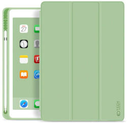 Tech-Protect Sc Pen iPad 10.2 2019 / 2020 / 2021 oldalra nyíló okos tok, érintőceruza tartóval, zöld