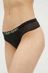 Calvin Klein Underwear tanga fekete, átlátszó - fekete L