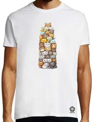 Magnolion Macska kollázs v19 póló