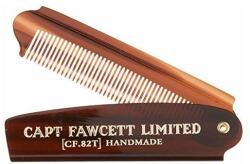 Captain Fawcett Pieptene pliabil pentru barbă, CF82T - Captain Fawcett Folding Pocket Beard Comb