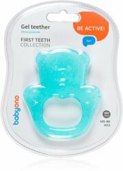 BabyOno Be Active Gel Teether jucărie pentru dentiție Turquoise Bear 1 buc