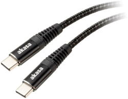 Akasa Cablu Date/Incarcare AKASA USB Type C USB Type C 1m Negru (AK-CBUB54-10BK)