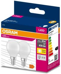 OSRAM KÉSZLET 2x LED Izzó P45 E14/4, 9W/230V 3000K - Osram 4058075627147 (P225544)