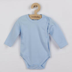 NEW BABY Csecsemő teljes hosszba patentos body New Baby Classic kék - pindurka