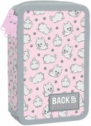 BackUP Penar școlar cu rechizite BackUp EW - Doggies, cu 3 fermoare (93533) Penar