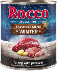 Rocco 24x800g Limitált kiadású Rocco téli menü marha, pulyka & burgonya nedves kutyatáp