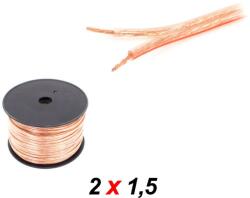 Thunder Germany S021 Hangfalkábel, 2x 1.5 mm2, átlátszó - mkaudio