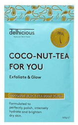  Delhicious Bőrradír Coco-Nut-Tea For You (Coconut Black Tea Body Scrub) 100 g