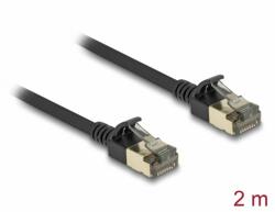 Delock Cablu de retea RJ45 Cat. 8.1 FTP Slim Pro 2m Negru, Delock 80340 (80340)