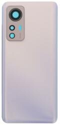 tel-szalk-19296951386 Xiaomi 12 / 12X Lila akkufedél hátlap, kamera lencse burkolati elem (tel-szalk-19296951386)