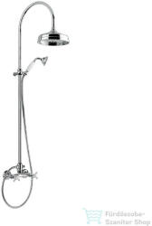 Bugnatese REVIVAL zuhanyrendszer 20 cm-es fejzuhannyal, zuhanyszettel, króm 447CCR (447CCR)