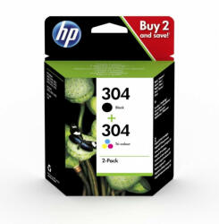 HP Nr. 304 eredeti TINTAPATRON / INK CARTRIDGE multipakk (1db fekete + 1 db színes patron) 3JB05AE (3jb05)