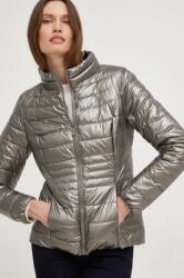 Answear Lab rövid kabát női, ezüst, átmeneti - ezüst XL